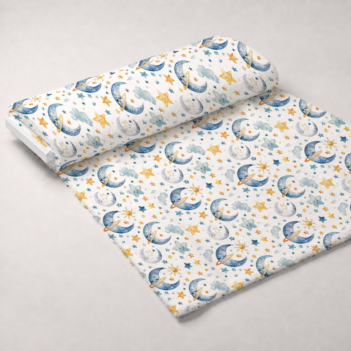 Lullaby Skies Pattern 13 Fleece Fabric — fleece fabric unrolled bolt preview (mv-fleece-v1:bolt)