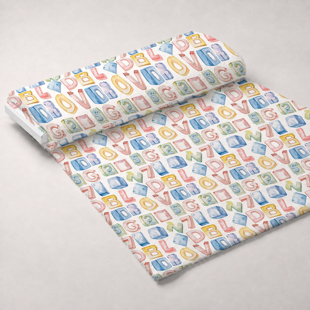 Lullaby Skies Pattern 14 Fleece Fabric — fleece fabric unrolled bolt preview (mv-fleece-v1:bolt)