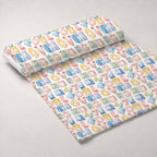 Lullaby Skies Pattern 14 Fleece Fabric — fleece fabric unrolled bolt preview (mv-fleece-v1:bolt)