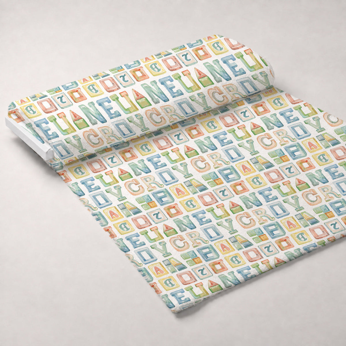 Lullaby Skies Pattern 15 Fleece Fabric — fleece fabric unrolled bolt preview (mv-fleece-v1:bolt)
