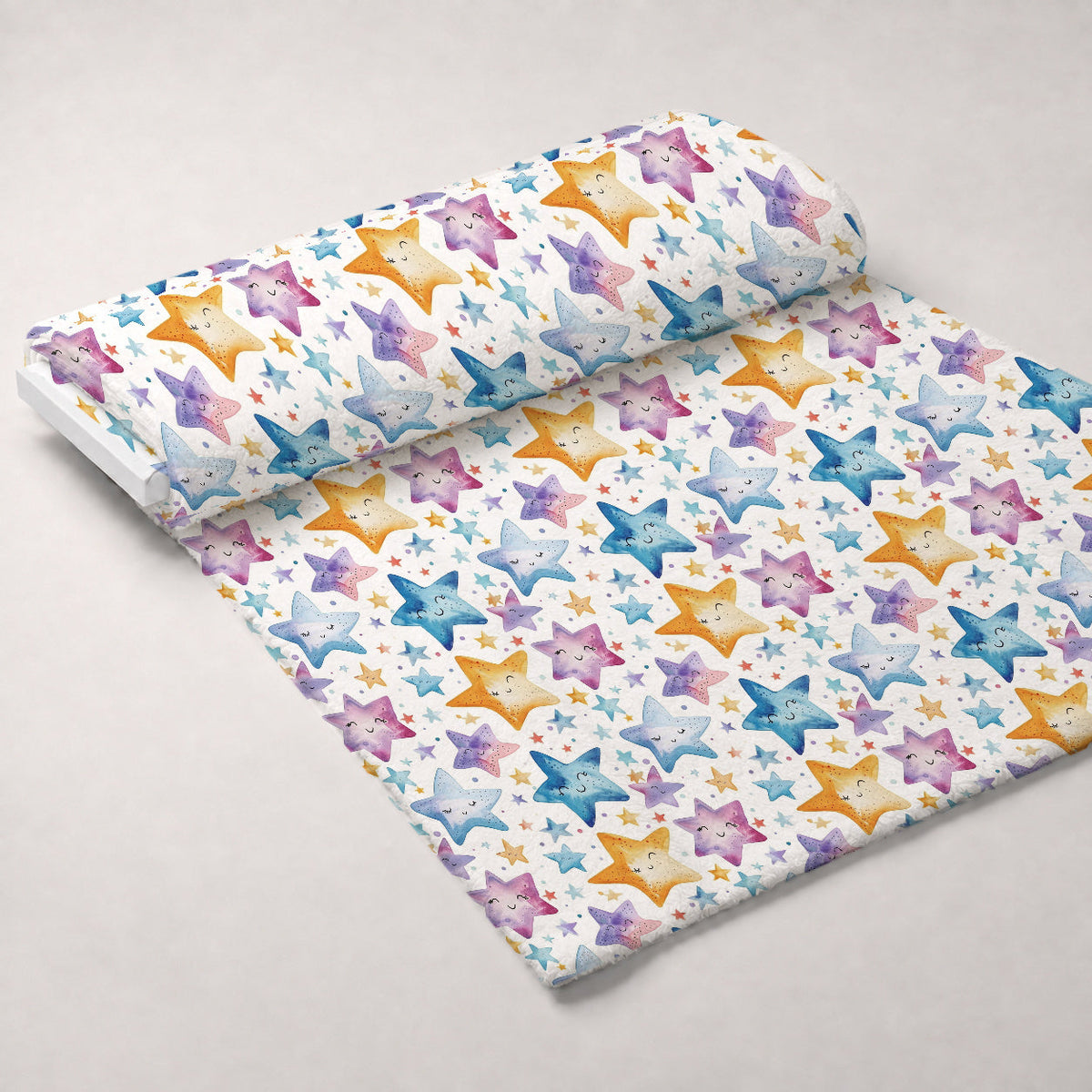 Lullaby Skies Pattern 16 Fleece Fabric — fleece fabric unrolled bolt preview (mv-fleece-v1:bolt)