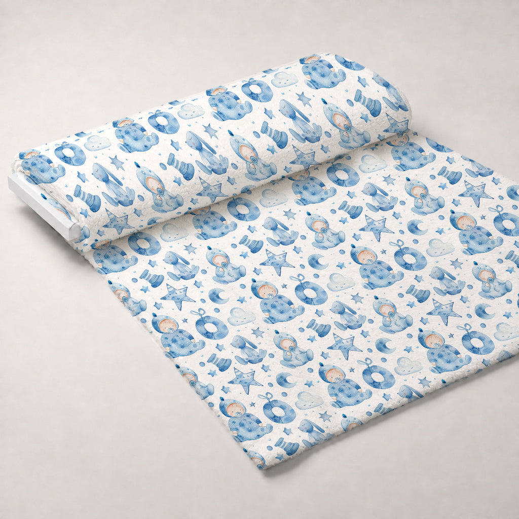 Lullaby Skies Pattern 20 Fleece Fabric — fleece fabric unrolled bolt preview (mv-fleece-v1:bolt)