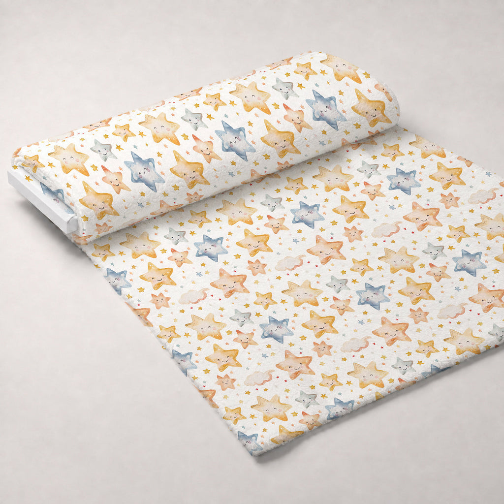 Lullaby Skies Pattern 23 Fleece Fabric — fleece fabric unrolled bolt preview (mv-fleece-v1:bolt)