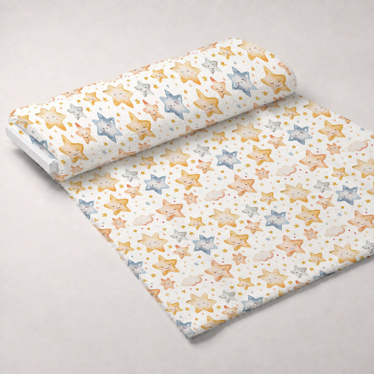 Lullaby Skies Pattern 23 Fleece Fabric — fleece fabric unrolled bolt preview (mv-fleece-v1:bolt)