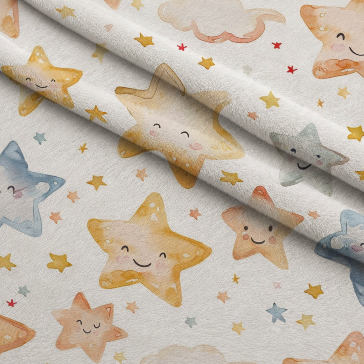 Lullaby Skies Pattern 23 Fleece Fabric — fleece fabric folded close-up preview (mv-fleece-v1:lying)