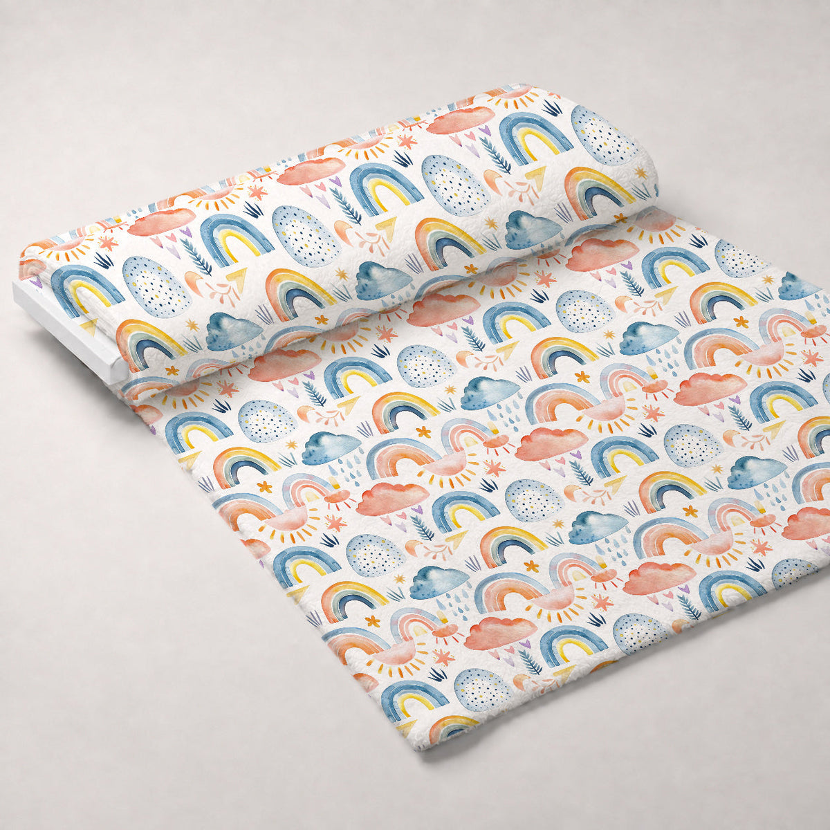 Lullaby Skies Pattern 25 Fleece Fabric — fleece fabric unrolled bolt preview (mv-fleece-v1:bolt)