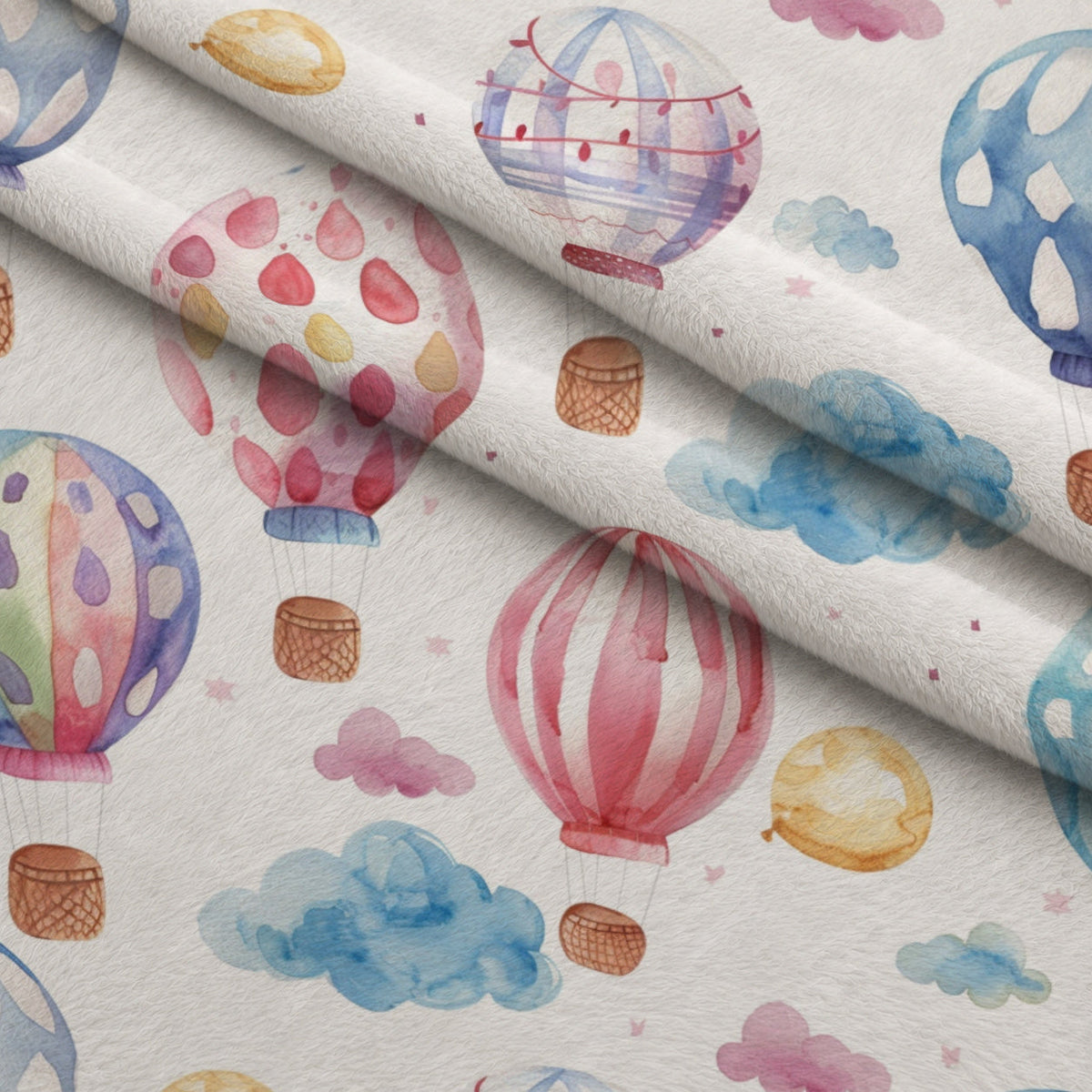 Lullaby Skies Pattern 8 Fleece Fabric — fleece fabric folded close-up preview (mv-fleece-v1:lying)