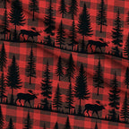 Lumberjack Lodge Pattern 2 Fleece Fabric — fleece fabric folded close-up preview (mv-fleece-v1:lying)
