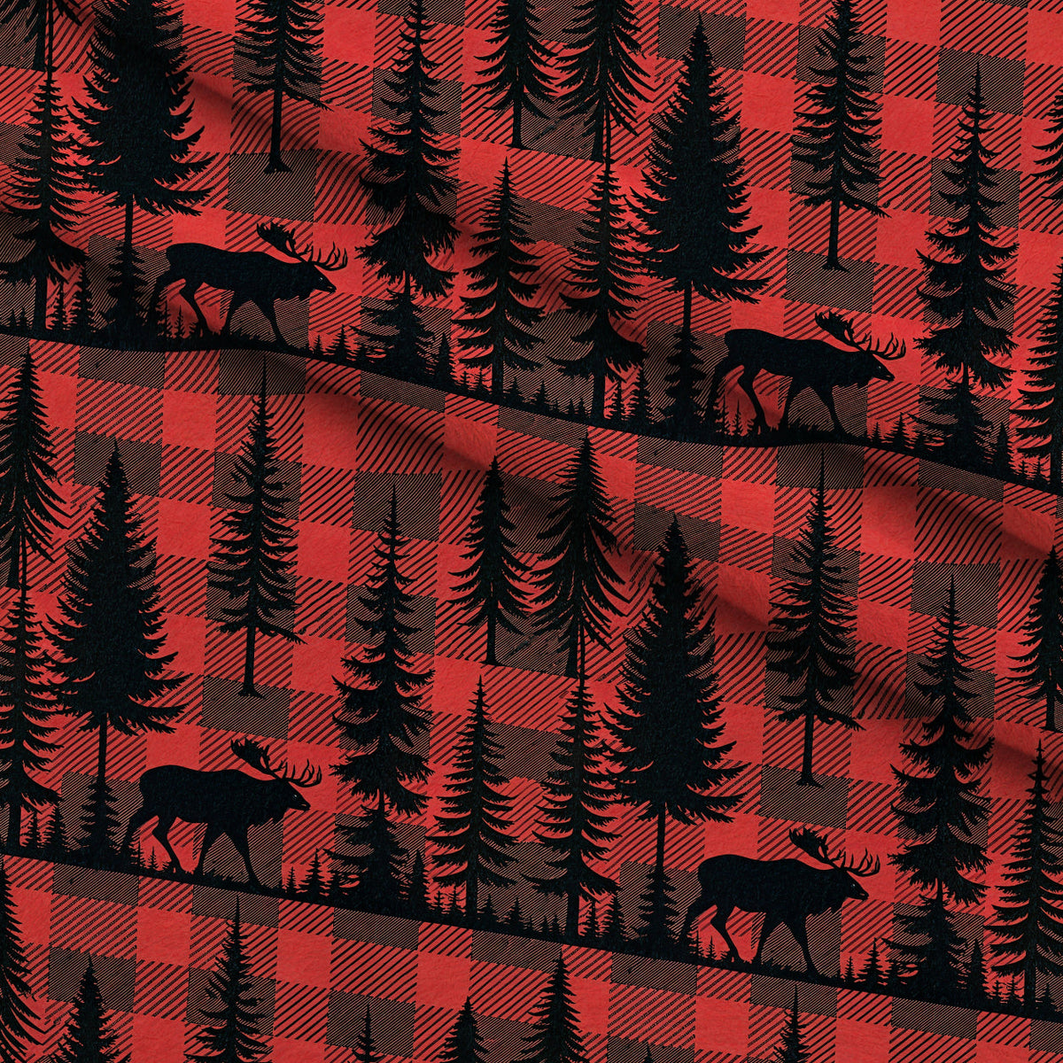 Lumberjack Lodge Pattern 2 Fleece Fabric — fleece fabric folded close-up preview (mv-fleece-v1:lying)