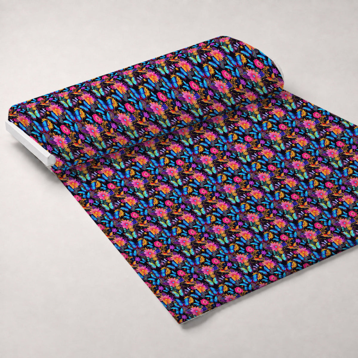 Luminous Wings Pattern 1 Fleece Fabric — fleece fabric unrolled bolt preview (mv-fleece-v1:bolt)