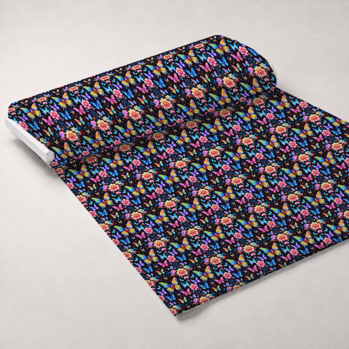 Luminous Wings Pattern 23 Fleece Fabric — fleece fabric unrolled bolt preview (mv-fleece-v1:bolt)