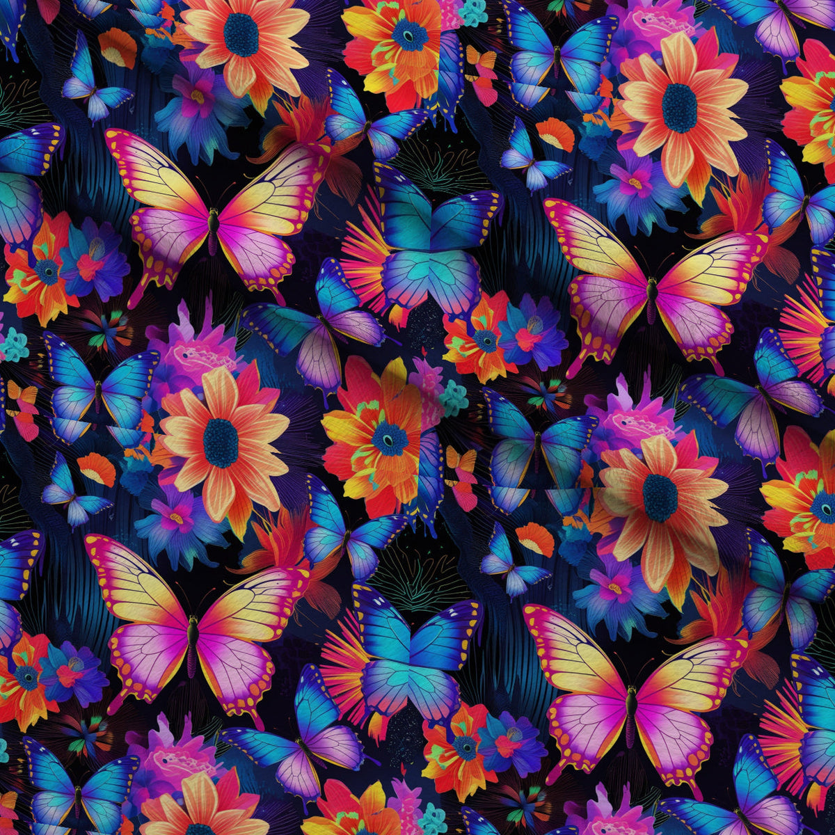 Luminous Wings Pattern 3 Fleece Fabric — fleece fabric folded close-up preview (mv-fleece-v1:lying)
