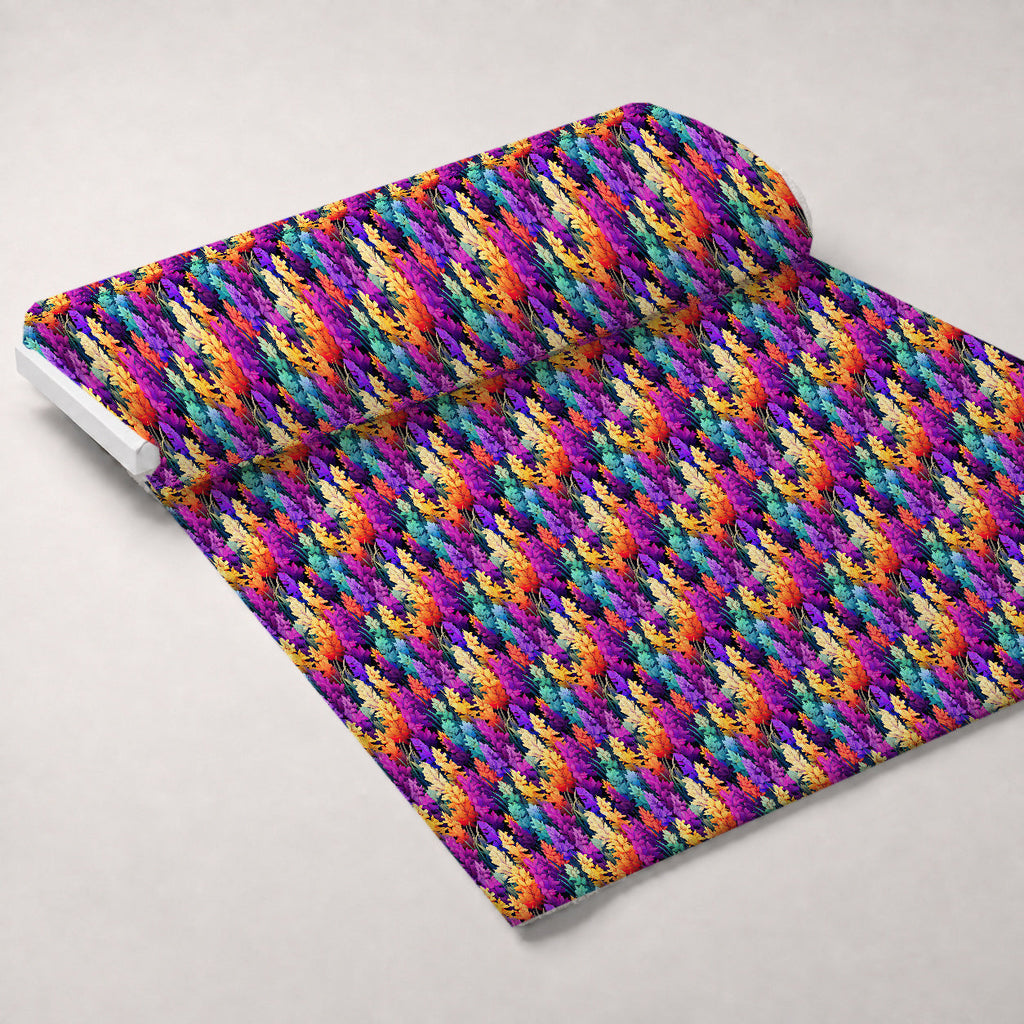 Lupine Spires Pattern 1 Fleece Fabric — fleece fabric unrolled bolt preview (mv-fleece-v1:bolt)