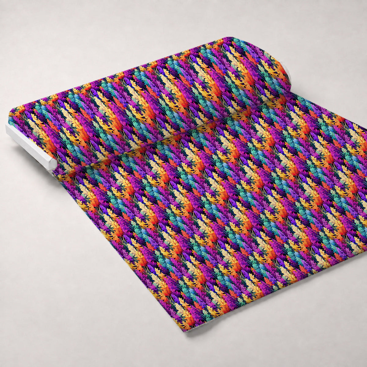 Lupine Spires Pattern 1 Fleece Fabric — fleece fabric unrolled bolt preview (mv-fleece-v1:bolt)