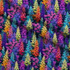 Lupine Spires Pattern 10 Fleece Fabric — fleece fabric folded close-up preview (mv-fleece-v1:lying)