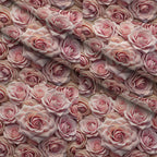 Lush Blooms Pattern 14 Fleece Fabric — fleece fabric folded close-up preview (mv-fleece-v1:lying)