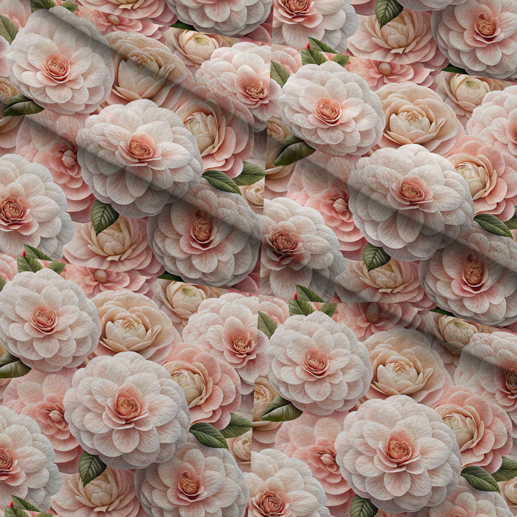 Lush Blooms Pattern 17 Fleece Fabric — fleece fabric folded close-up preview (mv-fleece-v1:lying)