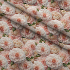 Lush Blooms Pattern 17 Fleece Fabric — fleece fabric folded close-up preview (mv-fleece-v1:lying)
