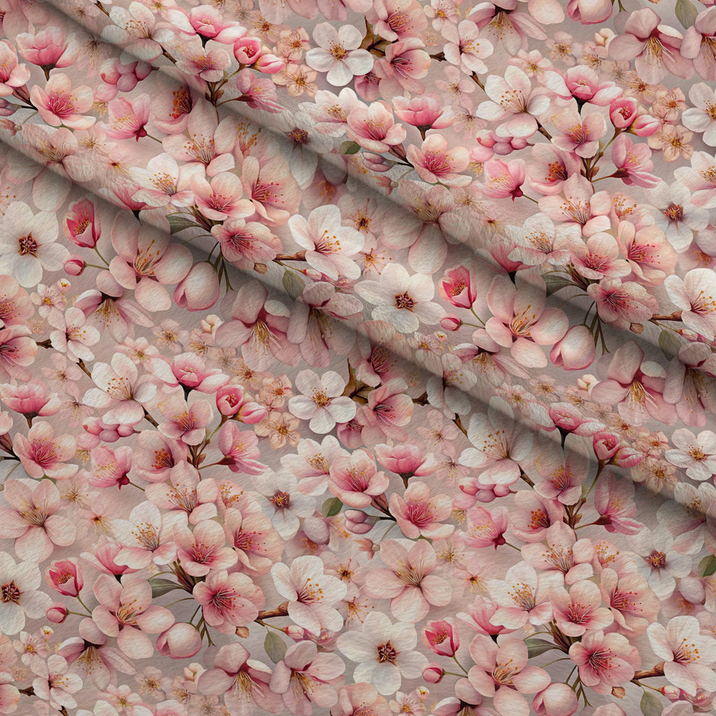 Lush Blooms Pattern 3 Fleece Fabric — fleece fabric folded close-up preview (mv-fleece-v1:lying)