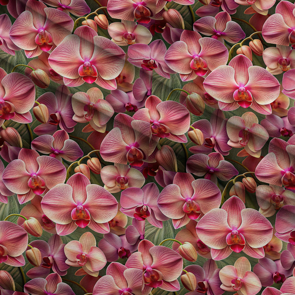 Lush Blooms Pattern 32 Fleece Fabric — fleece fabric folded close-up preview (mv-fleece-v1:lying)