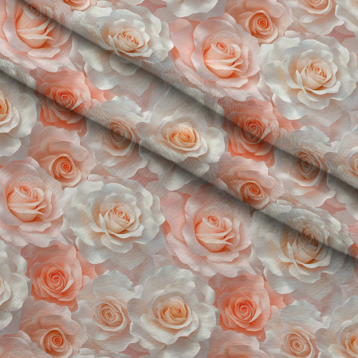 Lush Blooms Pattern 36 Fleece Fabric — fleece fabric folded close-up preview (mv-fleece-v1:lying)