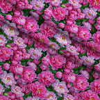 Lush Blooms Pattern 44 Fleece Fabric — fleece fabric folded close-up preview (mv-fleece-v1:lying)