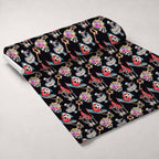 Mad Hatter Harlequin Pattern 8 Fleece Fabric — fleece fabric unrolled bolt preview (mv-fleece-v1:bolt)