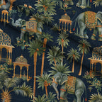 Maharaja Palace Pattern 1 Fleece Fabric — fleece fabric folded close-up preview (mv-fleece-v1:lying)