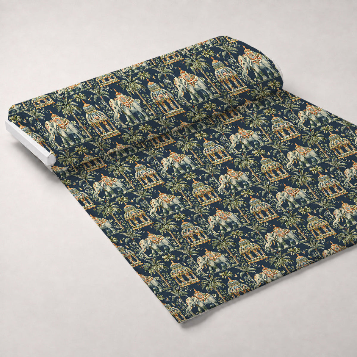 Maharaja Palace Pattern 2 Fleece Fabric — fleece fabric unrolled bolt preview (mv-fleece-v1:bolt)