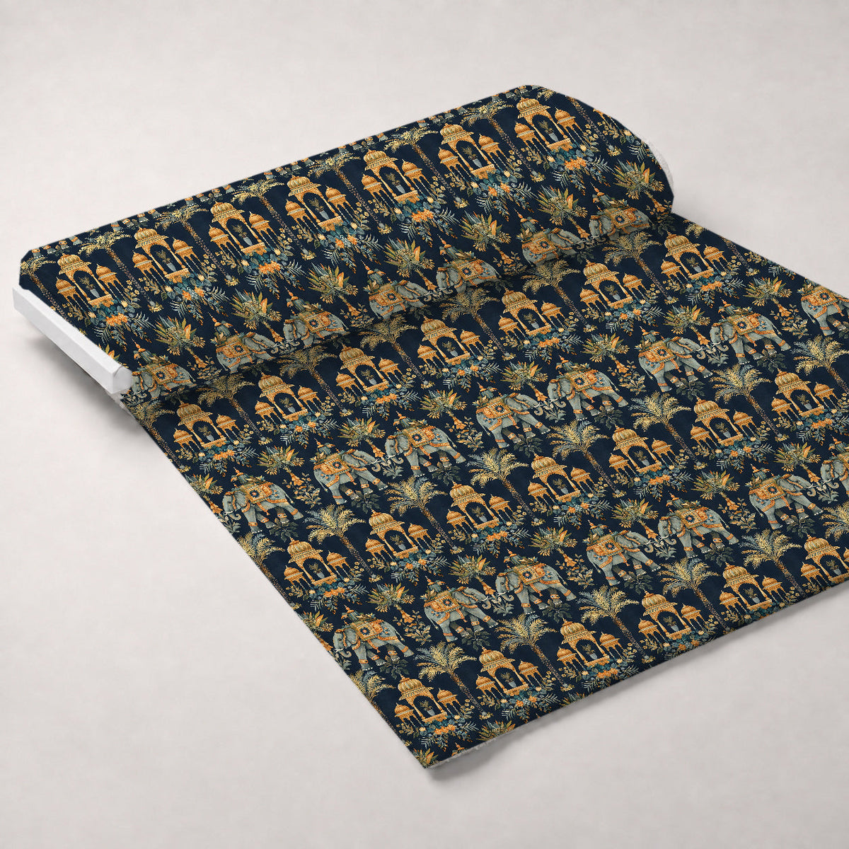 Maharaja Palace Pattern 7 Fleece Fabric — fleece fabric unrolled bolt preview (mv-fleece-v1:bolt)