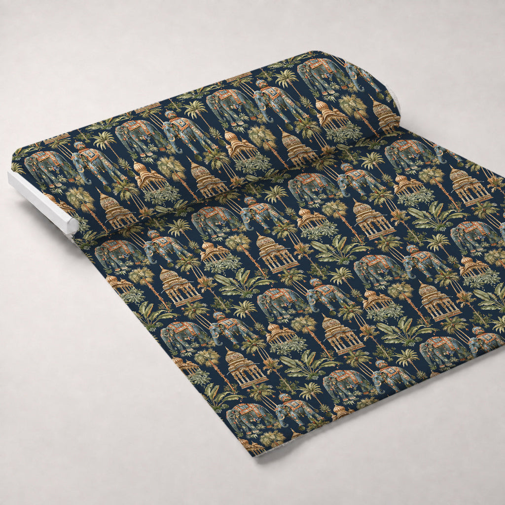 Maharaja Palace Pattern 8 Fleece Fabric — fleece fabric unrolled bolt preview (mv-fleece-v1:bolt)