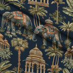 Maharaja Palace Pattern 8 Fleece Fabric — fleece fabric folded close-up preview (mv-fleece-v1:lying)