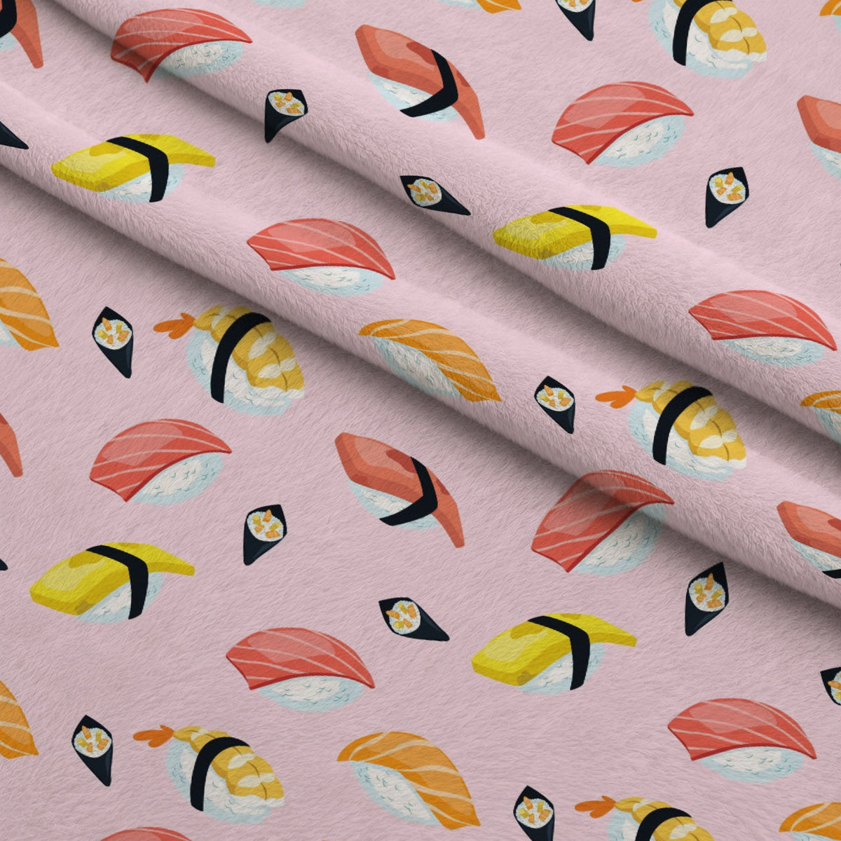 Maki Medley Pattern 10 Fleece Fabric — fleece fabric folded close-up preview (mv-fleece-v1:lying)