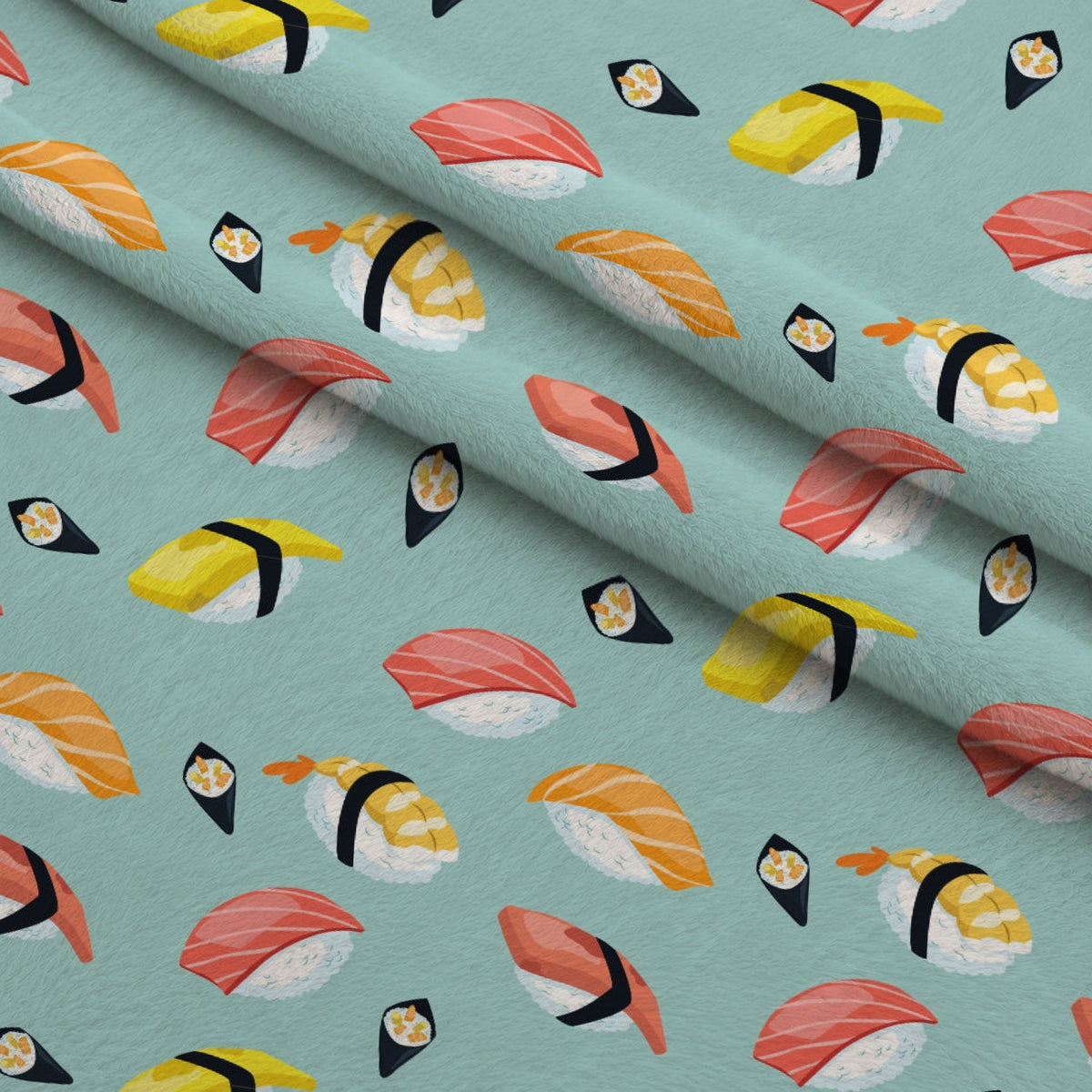 Maki Medley Pattern 3 Fleece Fabric — fleece fabric folded close-up preview (mv-fleece-v1:lying)