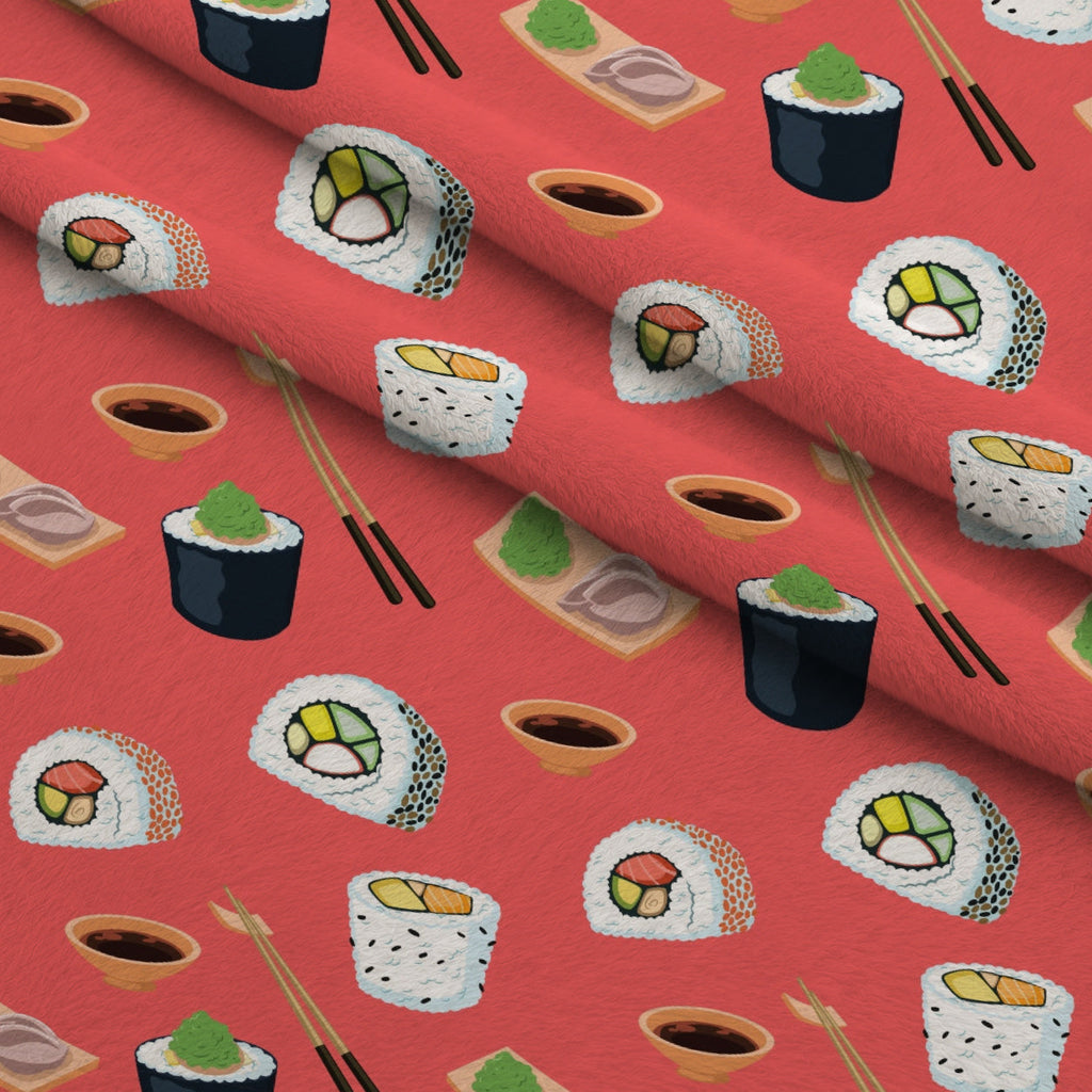 Maki Medley Pattern 6 Fleece Fabric — fleece fabric folded close-up preview (mv-fleece-v1:lying)