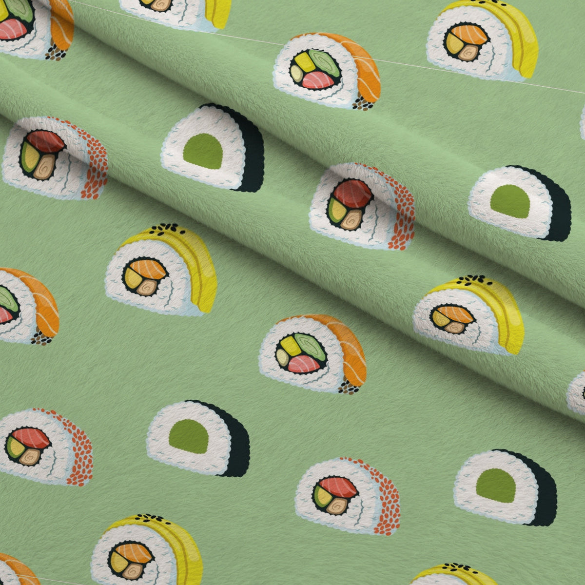Maki Medley Pattern 7 Fleece Fabric — fleece fabric folded close-up preview (mv-fleece-v1:lying)