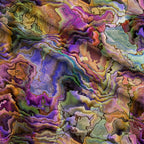 Marbled Opal Pattern 1 Fleece Fabric — fleece fabric folded close-up preview (mv-fleece-v1:lying)