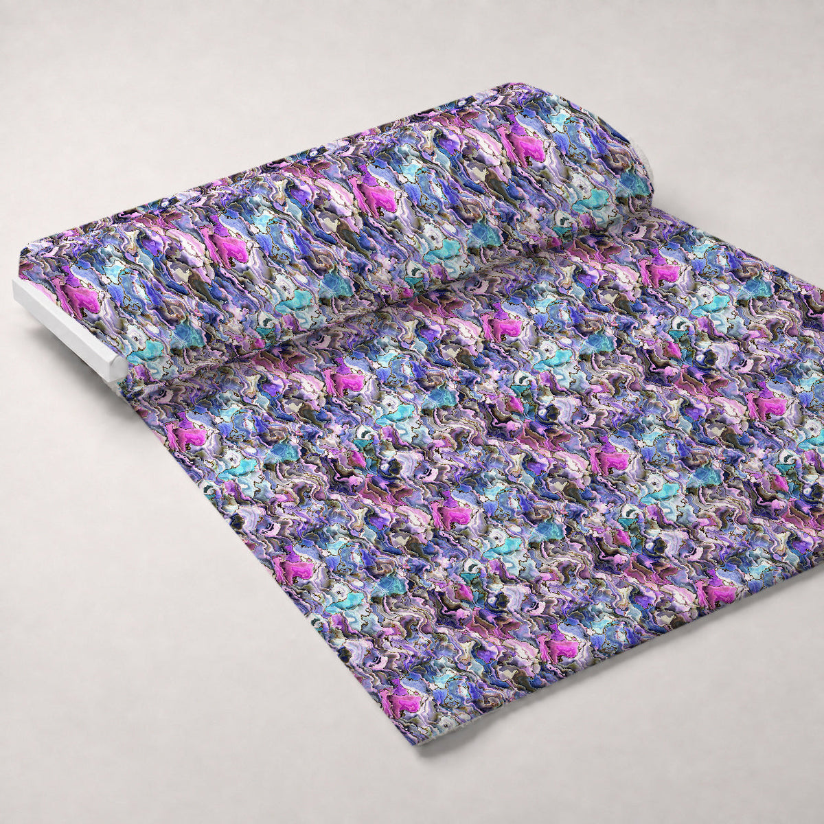 Marbled Opal Pattern 10 Fleece Fabric — fleece fabric unrolled bolt preview (mv-fleece-v1:bolt)