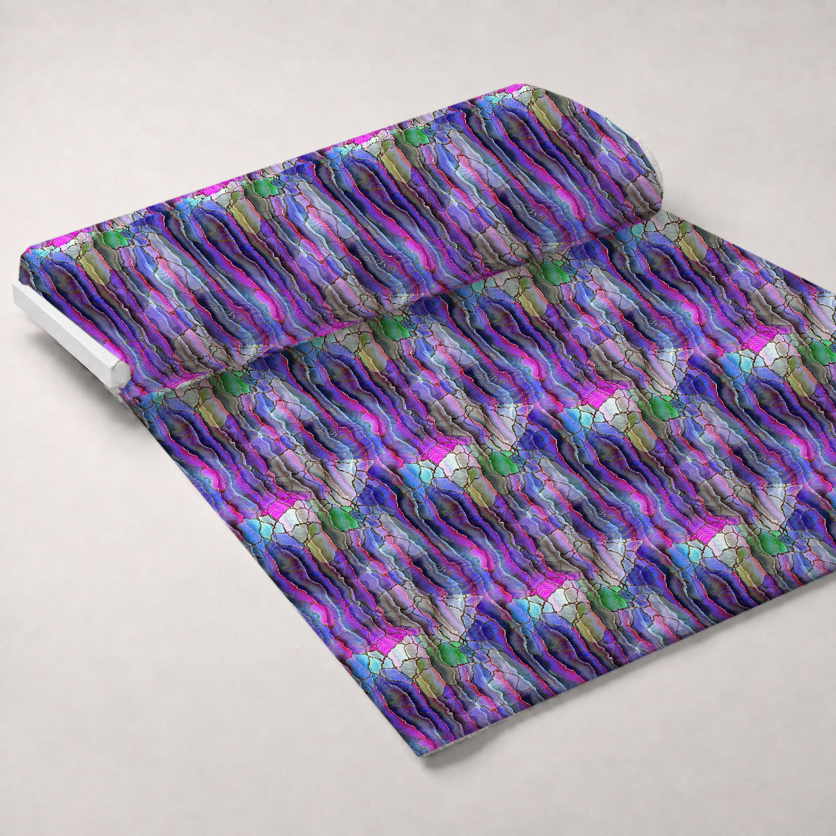 Marbled Opal Pattern 12 Fleece Fabric — fleece fabric unrolled bolt preview (mv-fleece-v1:bolt)