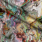 Marbled Opal Pattern 14 Fleece Fabric — fleece fabric folded close-up preview (mv-fleece-v1:lying)