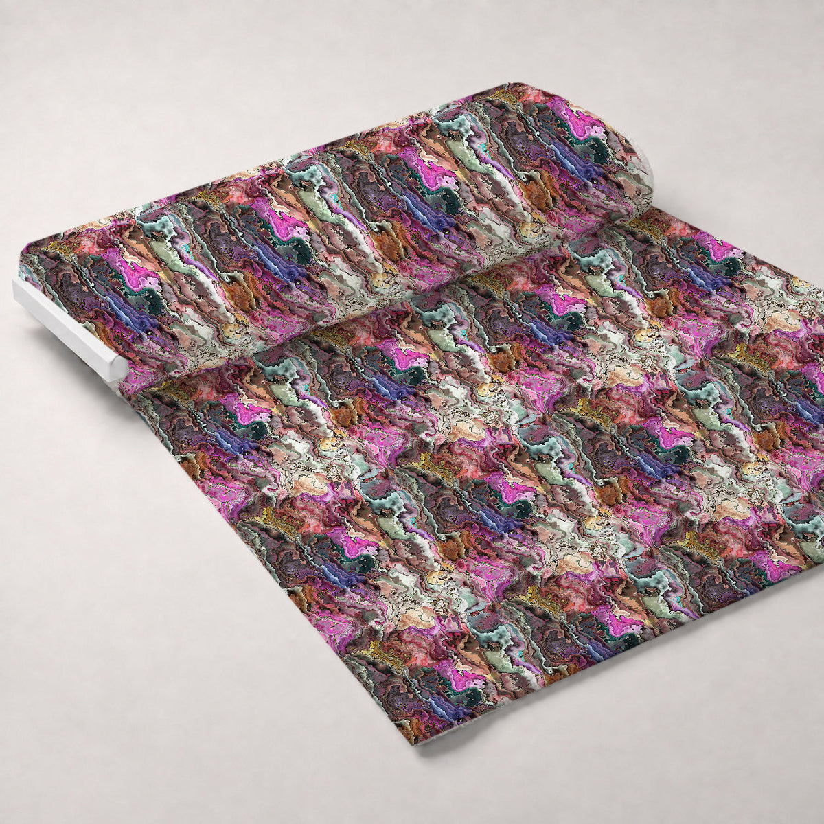 Marbled Opal Pattern 2 Fleece Fabric — fleece fabric unrolled bolt preview (mv-fleece-v1:bolt)
