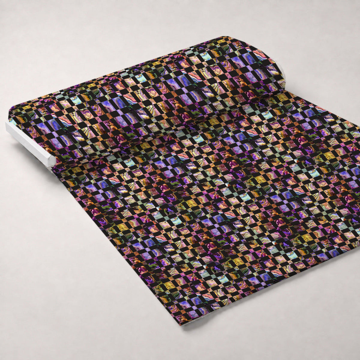 Marbled Opal Pattern 23 Fleece Fabric — fleece fabric unrolled bolt preview (mv-fleece-v1:bolt)