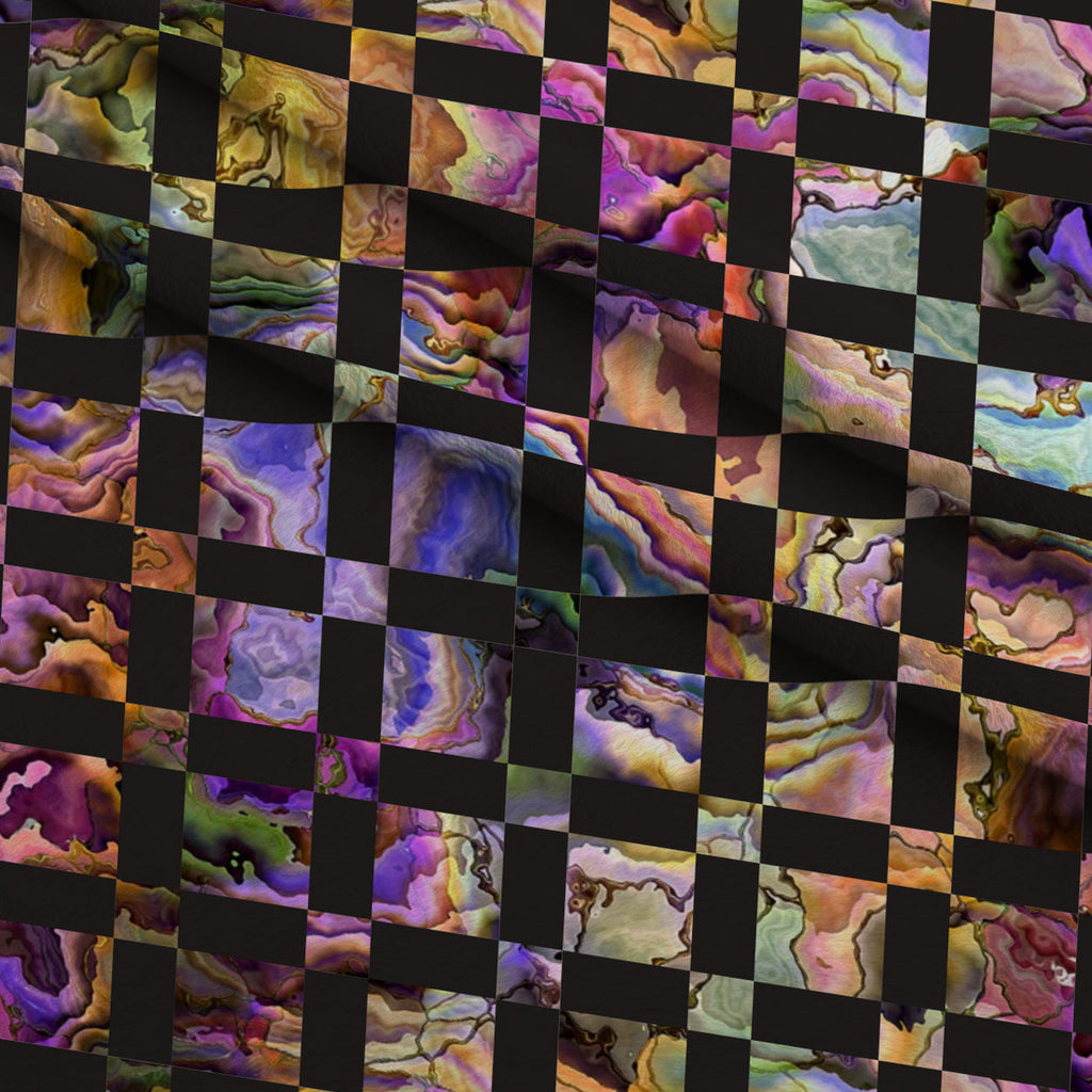 Marbled Opal Pattern 23 Fleece Fabric — fleece fabric folded close-up preview (mv-fleece-v1:lying)