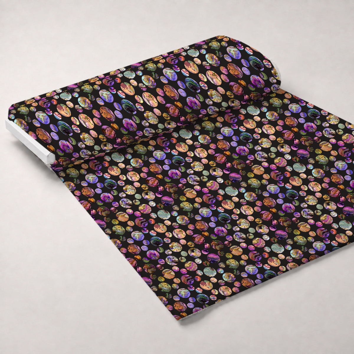 Marbled Opal Pattern 26 Fleece Fabric — fleece fabric unrolled bolt preview (mv-fleece-v1:bolt)