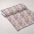 Marbled Opal Pattern 30 Fleece Fabric — fleece fabric unrolled bolt preview (mv-fleece-v1:bolt)