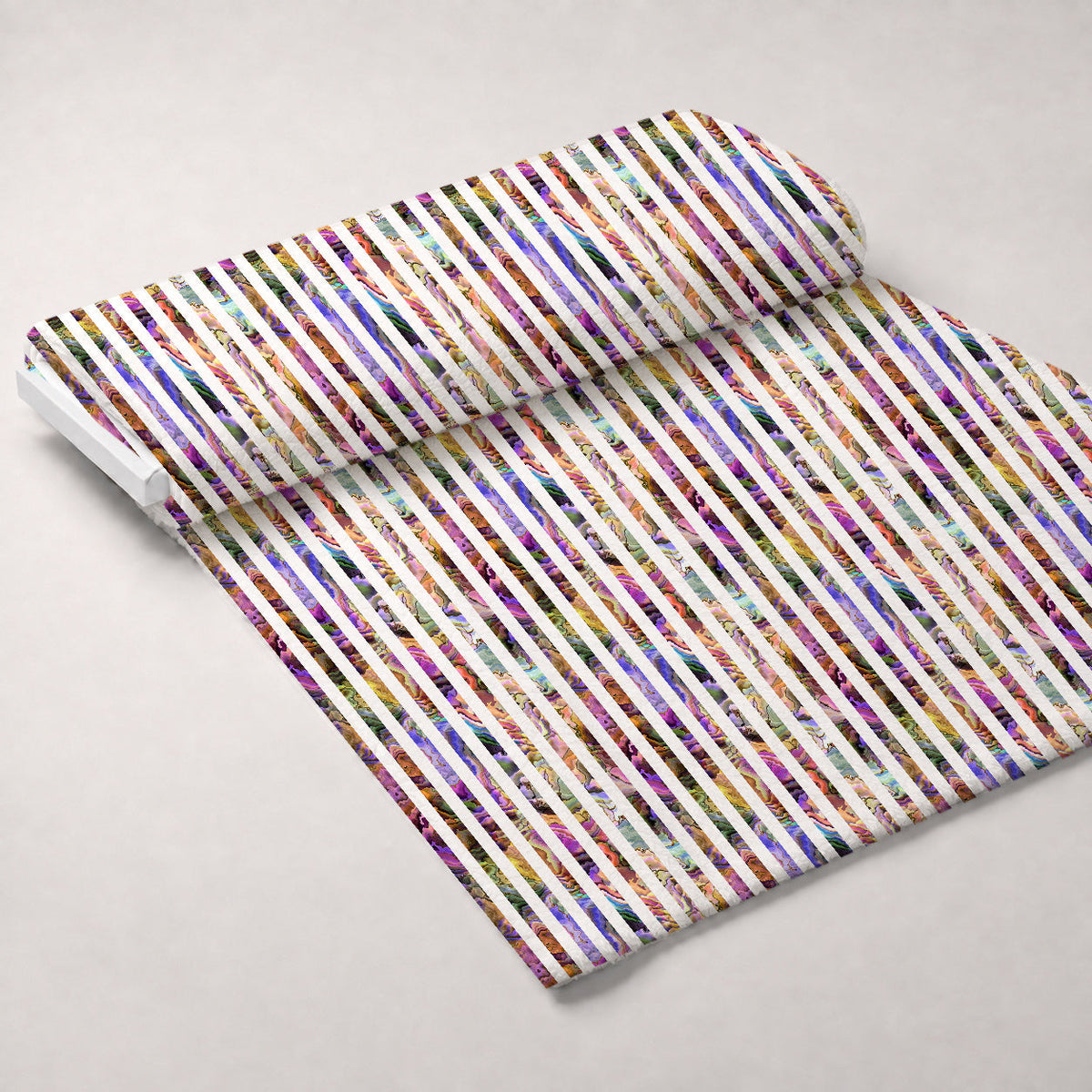 Marbled Opal Pattern 33 Fleece Fabric — fleece fabric unrolled bolt preview (mv-fleece-v1:bolt)