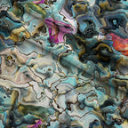 Marbled Opal Pattern 4 Fleece Fabric — fleece fabric folded close-up preview (mv-fleece-v1:lying)