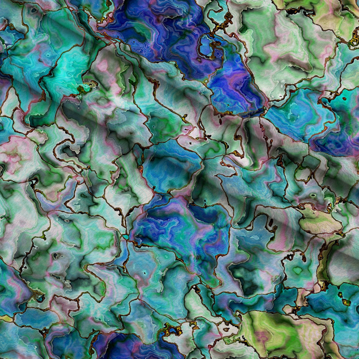 Marbled Opal Pattern 5 Fleece Fabric — fleece fabric folded close-up preview (mv-fleece-v1:lying)
