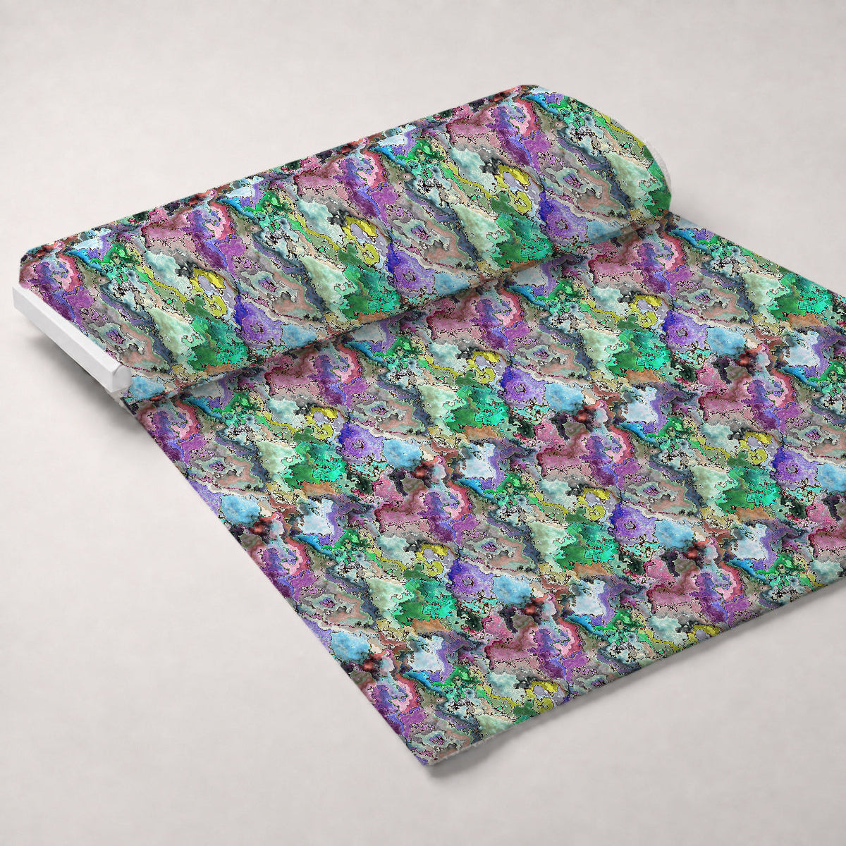 Marbled Opal Pattern 6 Fleece Fabric — fleece fabric unrolled bolt preview (mv-fleece-v1:bolt)
