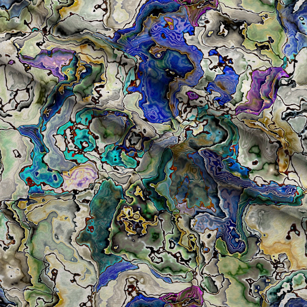 Marbled Opal Pattern 8 Fleece Fabric — fleece fabric folded close-up preview (mv-fleece-v1:lying)
